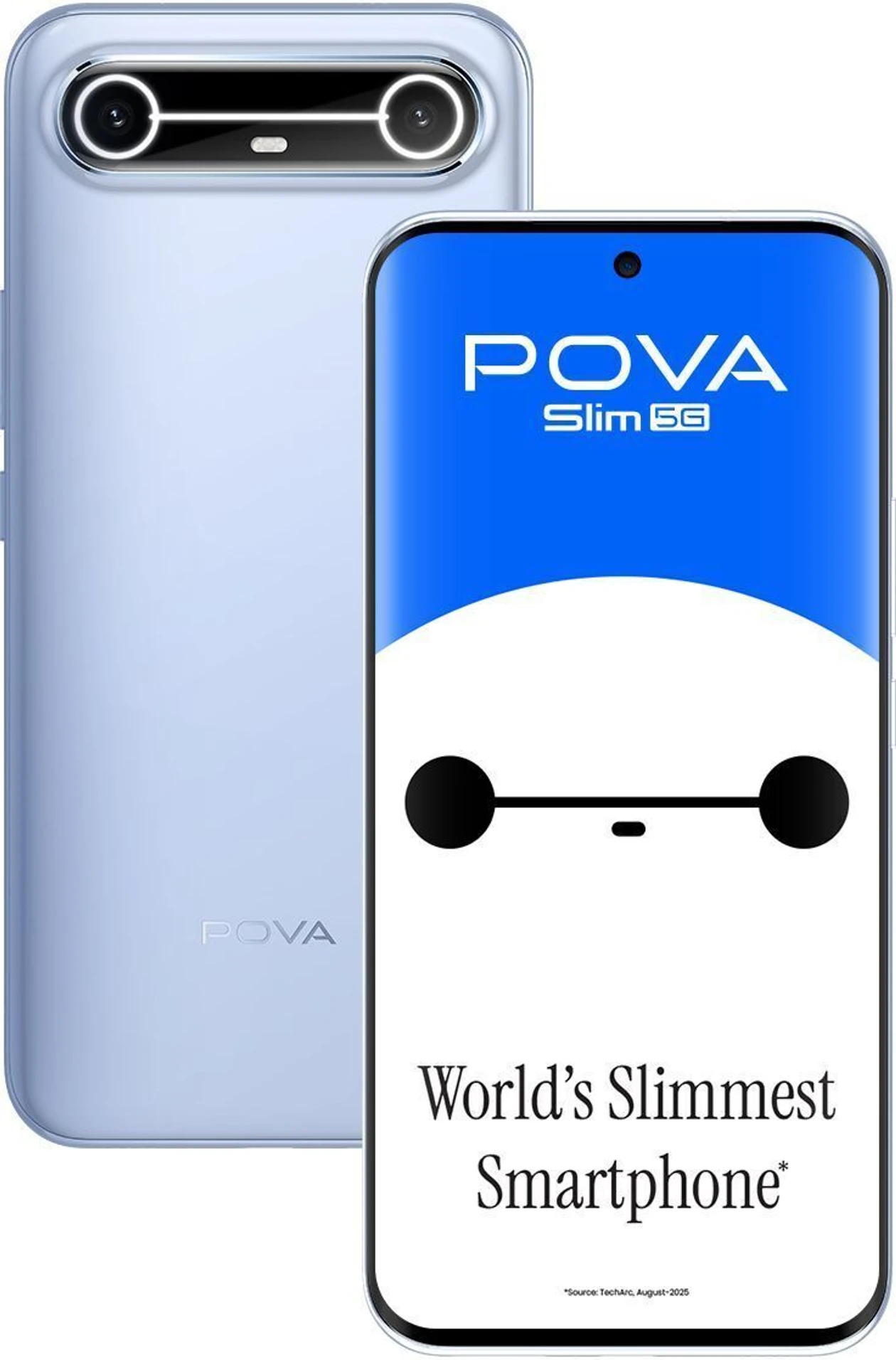 Pova Slim 5G (Sky Blue, 128 GB) (8 GB RAM)