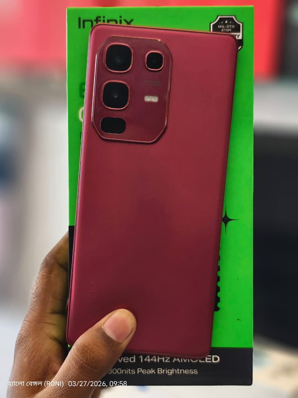 Infinix Note 50s 5G+ 45W Charger In the Box & AI (Burgundy Red, 256 GB) (8 GB RAM)