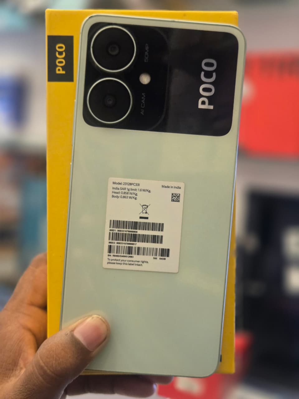 POCO M6 5G (Polaris Green, 64 GB) (4 GB RAM)