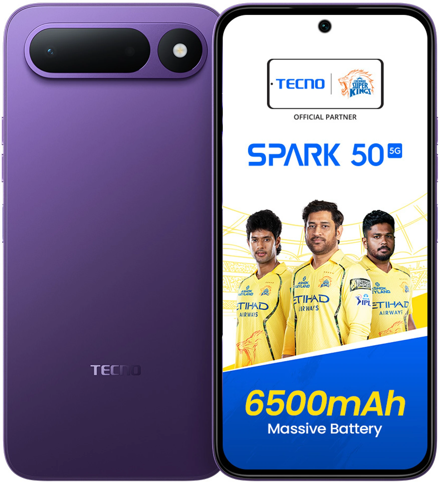 Tecno Tecno Spark 50 5G (Fantasy Purple, 128 GB) (6 GB RAM)