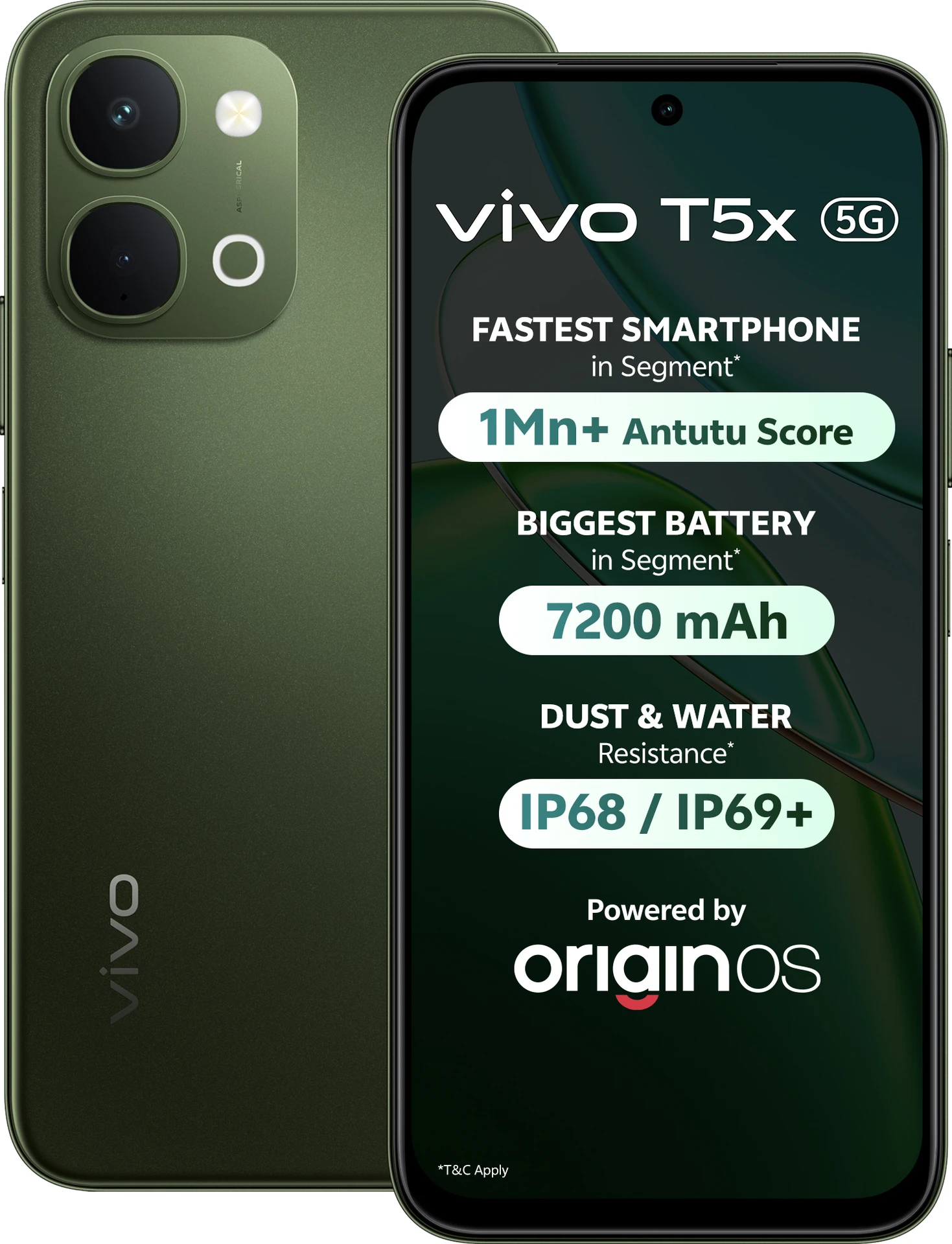 Vivo vivo T5x 5G (Cyber Green, 128 GB) (6 GB RAM) — New